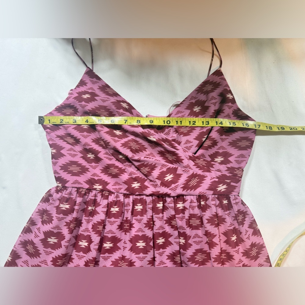 SACHIN & BABI Pink Patterned Midi Dress size 4 - Picture 14 of 16